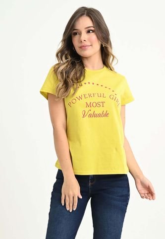 Camiseta Powerful Verde Ragged Pf31122136 RAGSTYLE