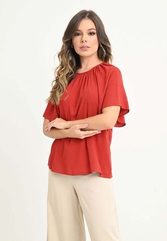 Blusa Malasia Café Ragged Pf31113090 RAGSTYLE