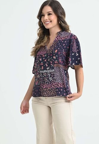 Blusa Crishell Azul Ragged Pf31113055 RAGSTYLE