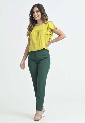 Blusa Holiday Verde Ragged Pf31113068 RAGSTYLE