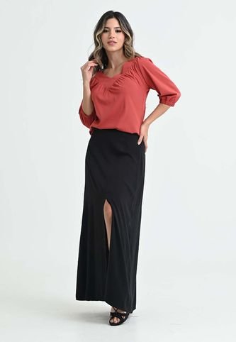 Blusa Cinza Café Ragged Pf31113085 RAGSTYLE