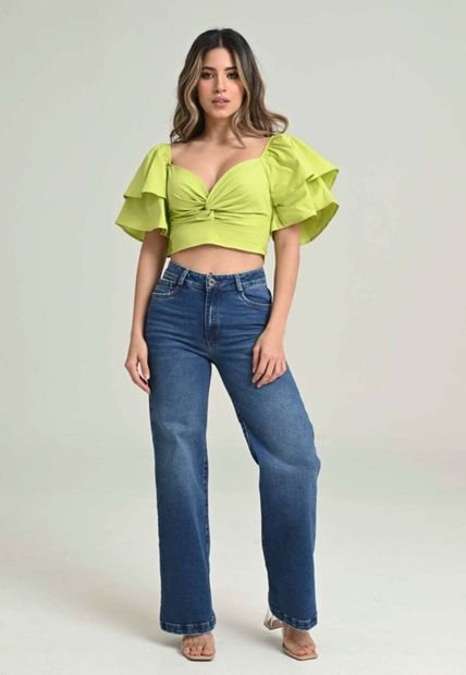 Blusa Malvina Verde Ragged Pf31112934