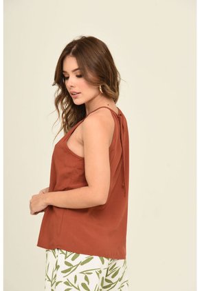 Blusa Halter Carey Café Ragged Pf31113125