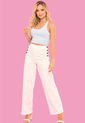 Pantalon Sutra Blanco Ragged Pf31310554 de RAGSTYLE