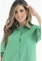 Camisa Boyfriend Popelina Verde Ragged Pf31112996 de RAGSTYLE