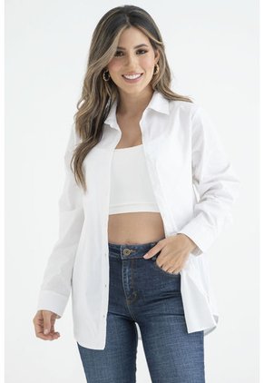 Camisa Boyfriend Popelina Blanco Ragged Pf31112996