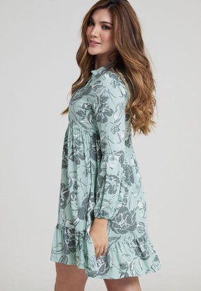 Vestido Masala Verde Ragged Pf31511091