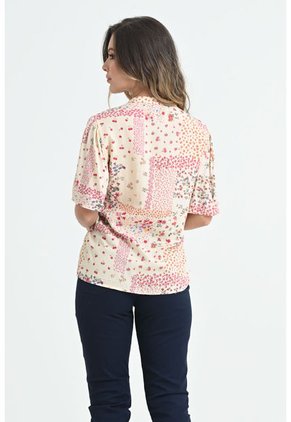 Blusa Crishell Beige Ragged Pf31113055