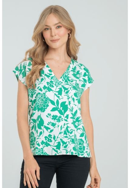 Blusa Simona Verde Ragged Pf31113002
