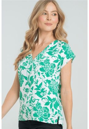 Blusa Simona Verde Ragged Pf31113002