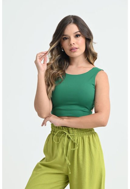 Top Penelope Verde Ragged Pf31120977