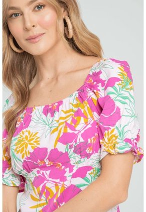 Blusa Macadamia Fucsia Ragged Pf31113031