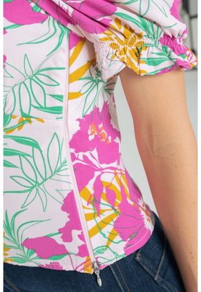 Blusa Macadamia Fucsia Ragged Pf31113031