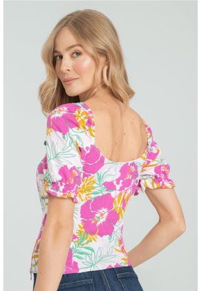 Blusa Macadamia Fucsia Ragged Pf31113031