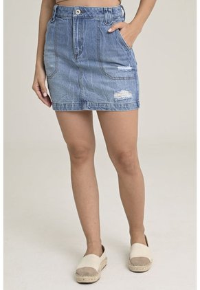 Falda Twister Azul Ragged Pf35320059