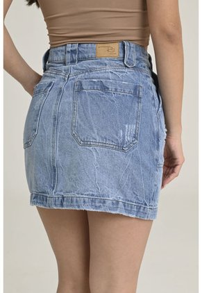 Falda Twister Azul Ragged Pf35320059