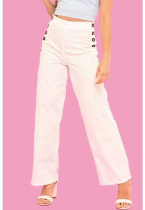 Pantalon Sutra Blanco Ragged Pf31310554