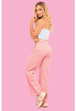 Pantalon Sutra Rosa Ragged Pf31310554