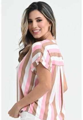 Blusa Rayas Rosa Ragged Pf31113069