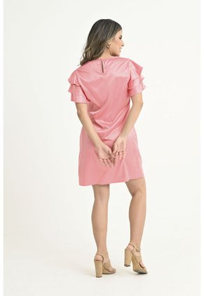 Vestido Corto Oshyo Naranja Ragged Pf31511282