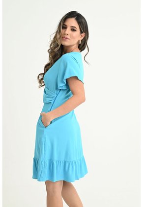 Vestido Karol Azul Ragged Pf31511280