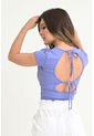 Crop Top Privett Violeta Ragged Pf31122142 de RAGSTYLE