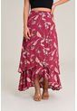 Falda Larga Petalos Rojo Ragged Pf31320327 de RAGSTYLE