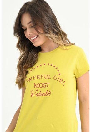 Camiseta Powerful Verde Ragged Pf31122136