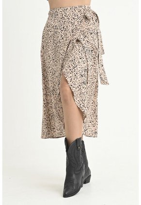 Falda Pareo Animal Print Beige Ragged Pf31320334