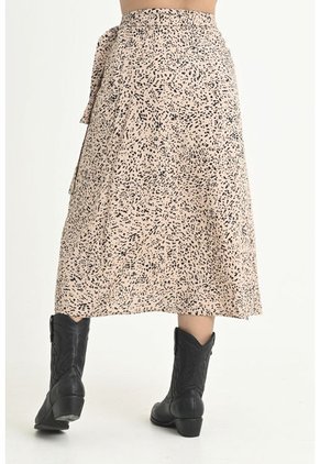 Falda Pareo Animal Print Beige Ragged Pf31320334