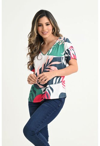 Blusa Malva Blanco Ragged Pf31113116 RAGSTYLE