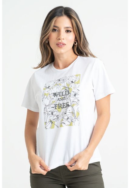 Camiseta Free Blanco Ragged Pf31122154