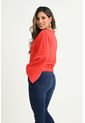 Blusa Manga Campana Rojo Ragged Pf31113110 de RAGSTYLE