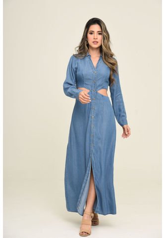 Vestido Camerun Azul Ragged Pf35510178 RAGSTYLE