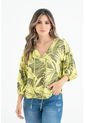 Blusa Berlin 3/4 Verde Ragged Pf31113137 de RAGSTYLE