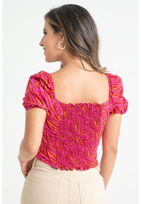 Blusa Martina Fucsia Ragged Pf31113138
