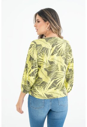 Blusa Berlin 3/4 Verde Ragged Pf31113137