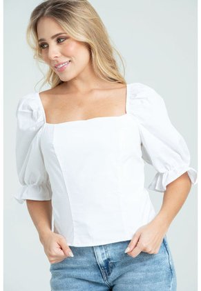 Blusa Mashmallow Blanco Ragged Pf31113189