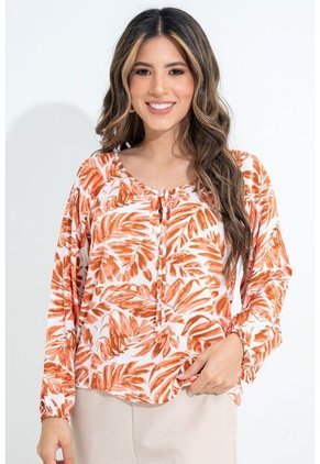 Blusa Macarena Café Ragged Pf31113385