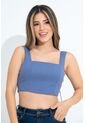 Crop Top Hizel Azul Ragged Pf31113386 de RAGSTYLE