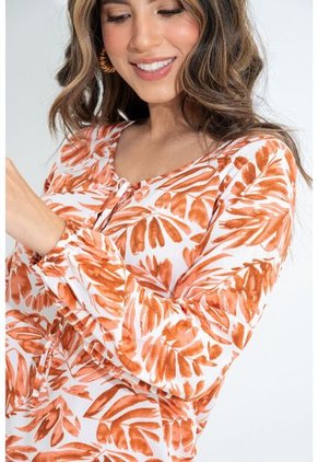 Blusa Macarena Café Ragged Pf31113385