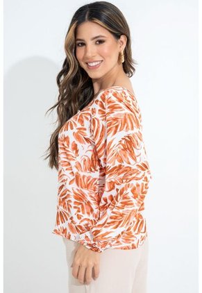 Blusa Macarena Café Ragged Pf31113385