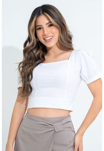 Crop Top Anhina Blanco Ragged Pf31113403 RAGSTYLE