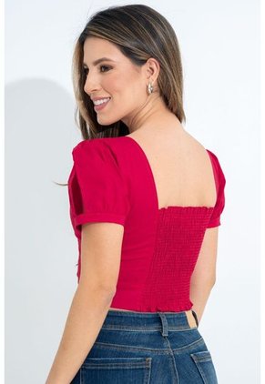 Crop Top Anhina Rojo Ragged Pf31113403