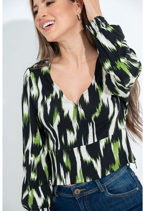 Blusa Karina Verde Ragged Pf31113407