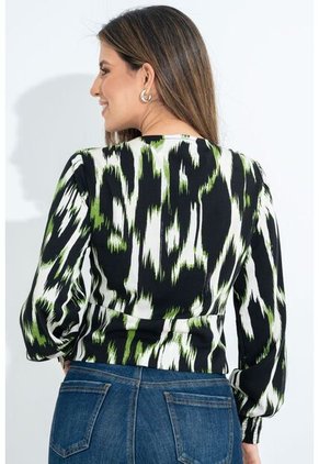 Blusa Karina Verde Ragged Pf31113407
