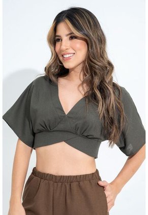 Blusa Swerve Verde Ragged Pf31113418