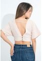 Blusa Swerve Beige Ragged Pf31113418 de RAGSTYLE