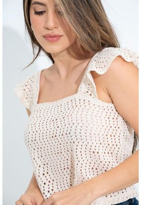 Blusa Mimi Beige Ragged Pf31113419