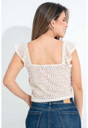 Blusa Mimi Beige Ragged Pf31113419